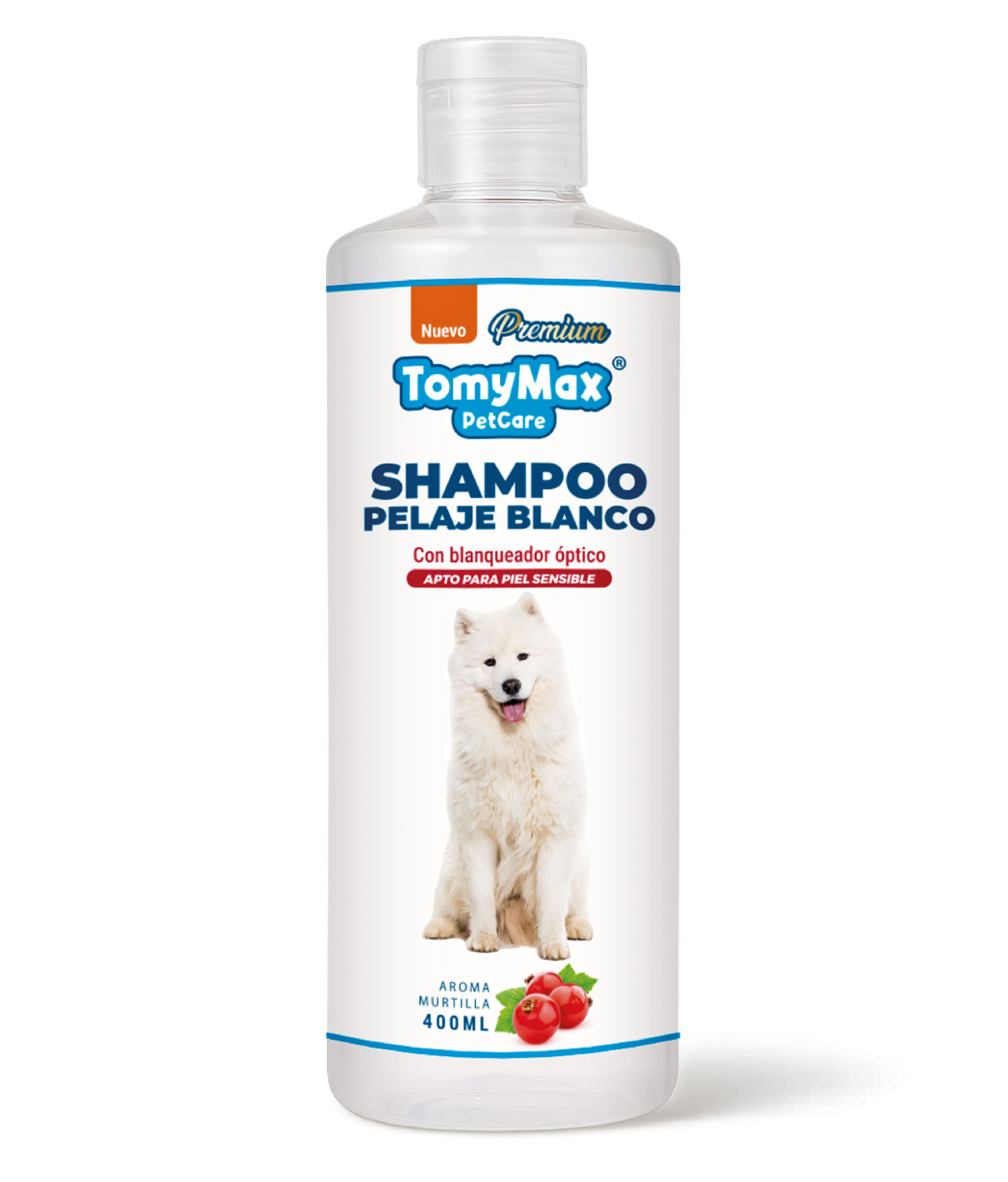 Shampoo para perros Pelaje Blanco TomyMax 400 Ml